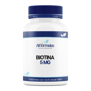 Biotina 5 Mg - 60, 120, 180 Cápsulas - Pura em Oferta na Shopee