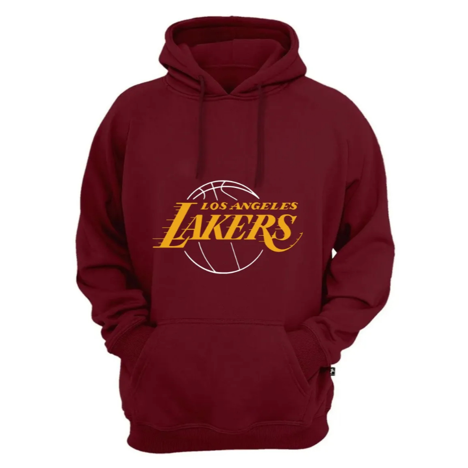 Blusa de Moletom Canguru de Time Lançamento Lakers basketball Tecido de Alta Qualidade Flanelado