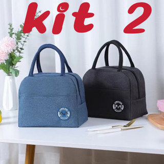 Kit 2 Bolsa Térmica Portátil Com Isolamento Térmico De Desenho  ANJGG