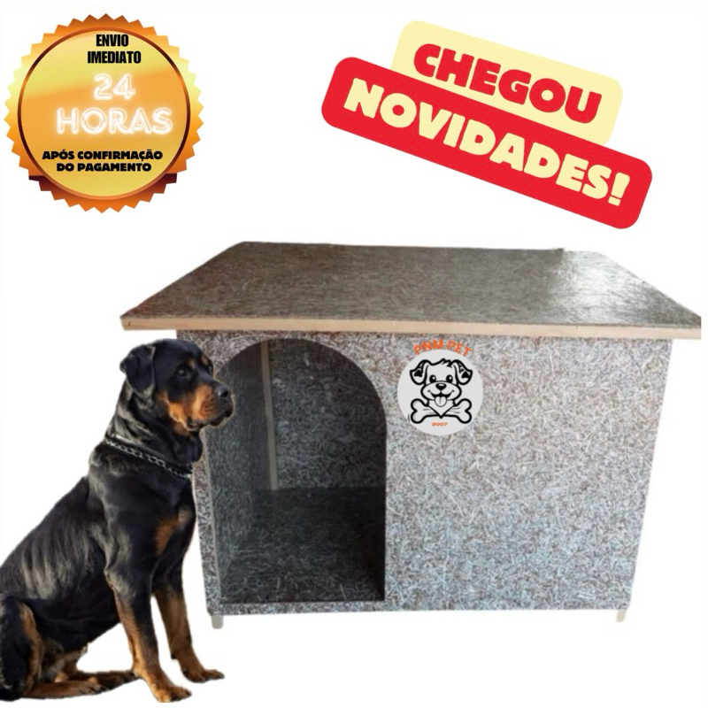 Casa Ecológica Modelo Edicula EXTRA GRANDE Casa Para Cães Cachorro Pet
