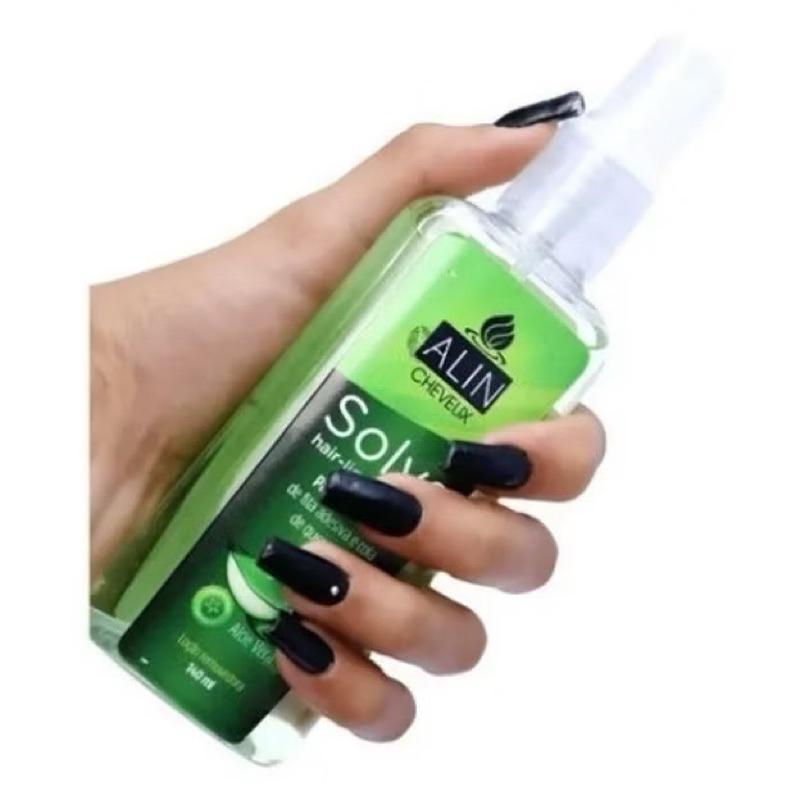 REMOVEDOR DE RESÍDUO DE COLA DE MEGA HAIR ,Removedor de mega hair fita adesiva 140 ml com aloevera