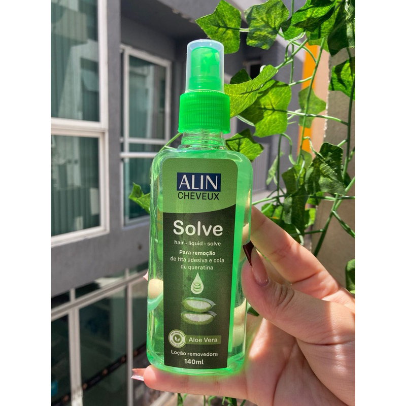 removedor alin solve para remoção de mega hair de fita adesiva 140gr