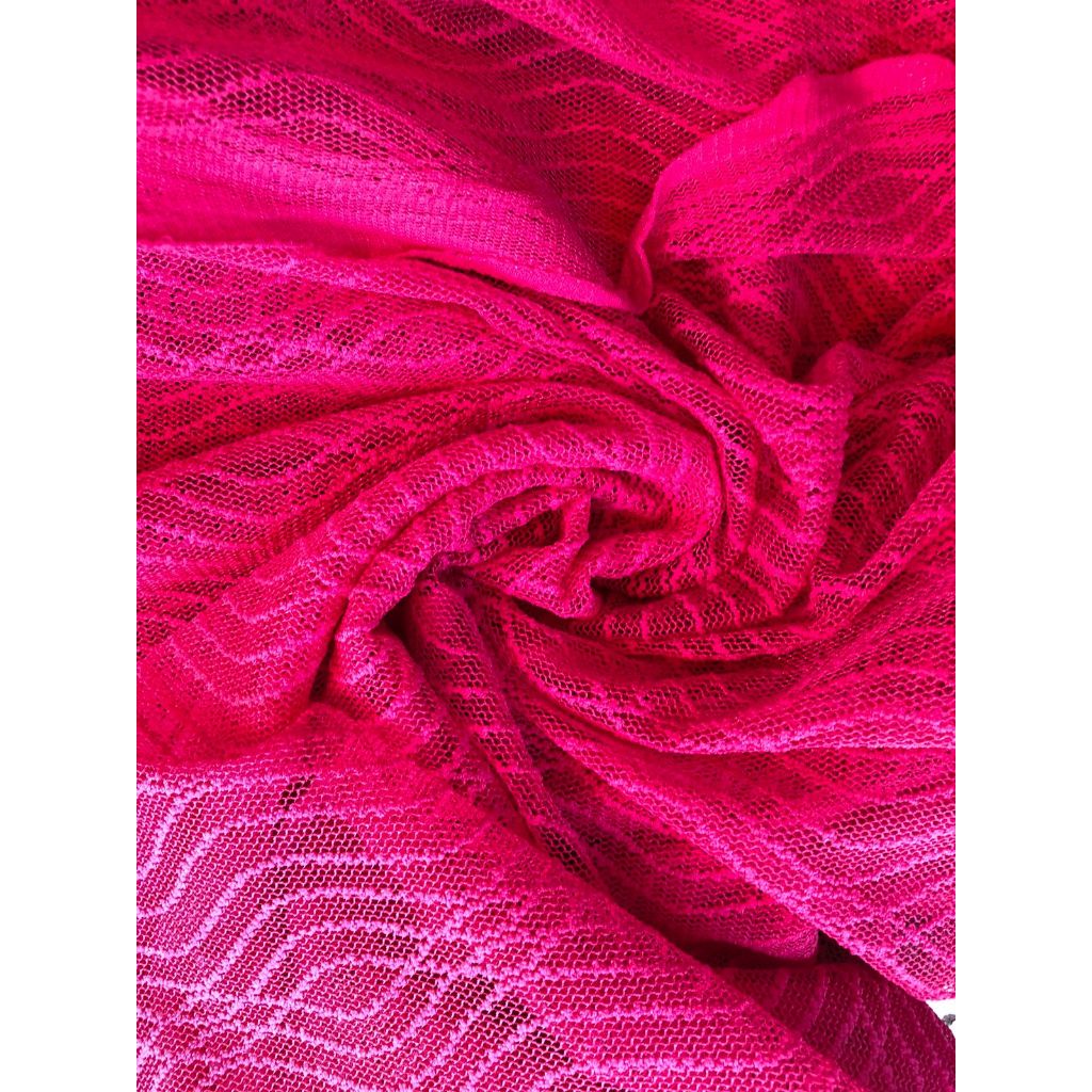 Tecido Renda Jacquard Desenhada com Elastano Lycra 1 metro ( 1,00x1,50 )