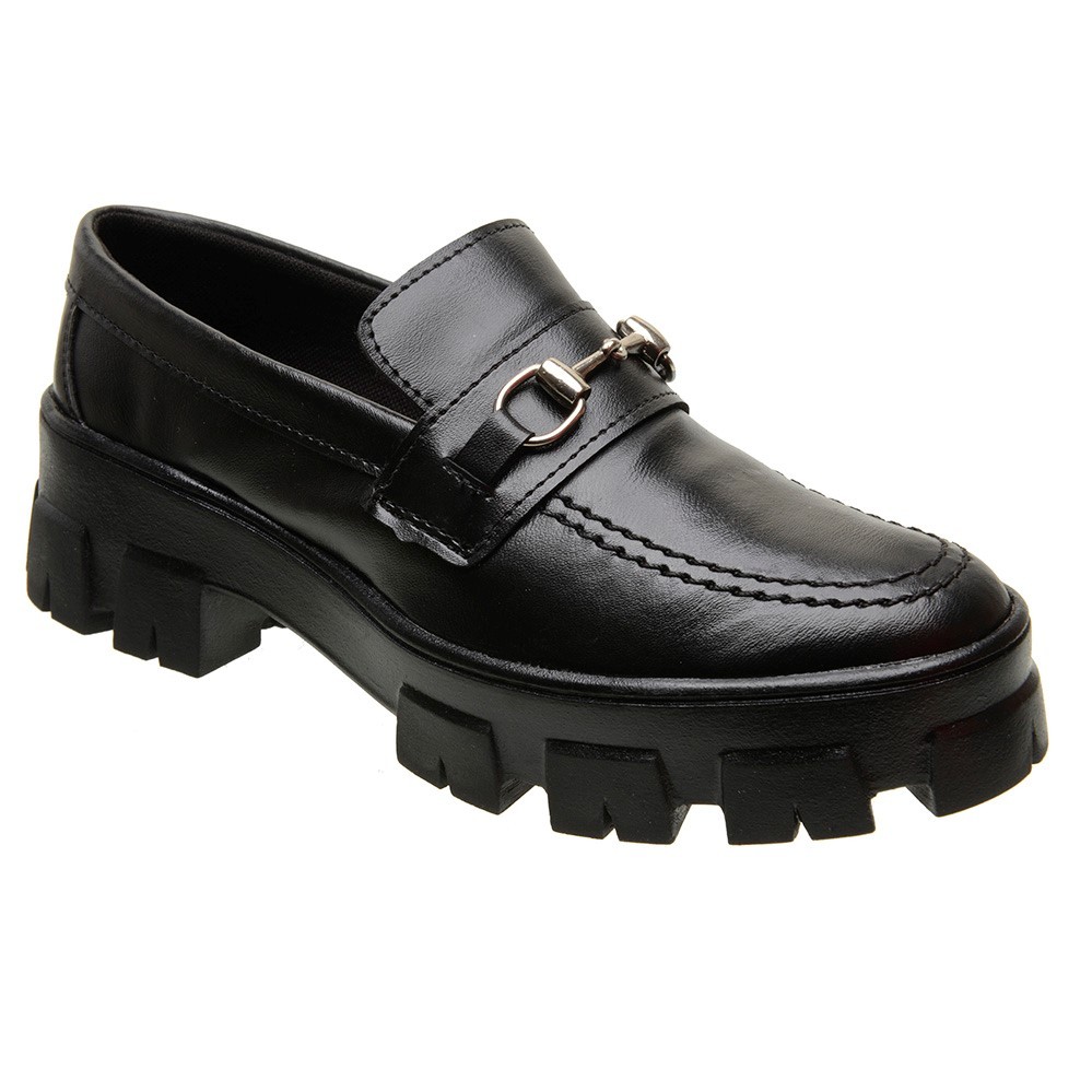 Sapato Oxford Feminino Mocassim Esporte fino Plataforma Moderno