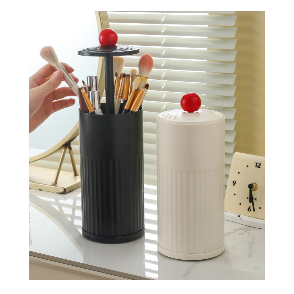 MN  Porta-escovas de armazenamento de cosméticos de grande capacidade, prático para uso diário em Oferta na Shopee