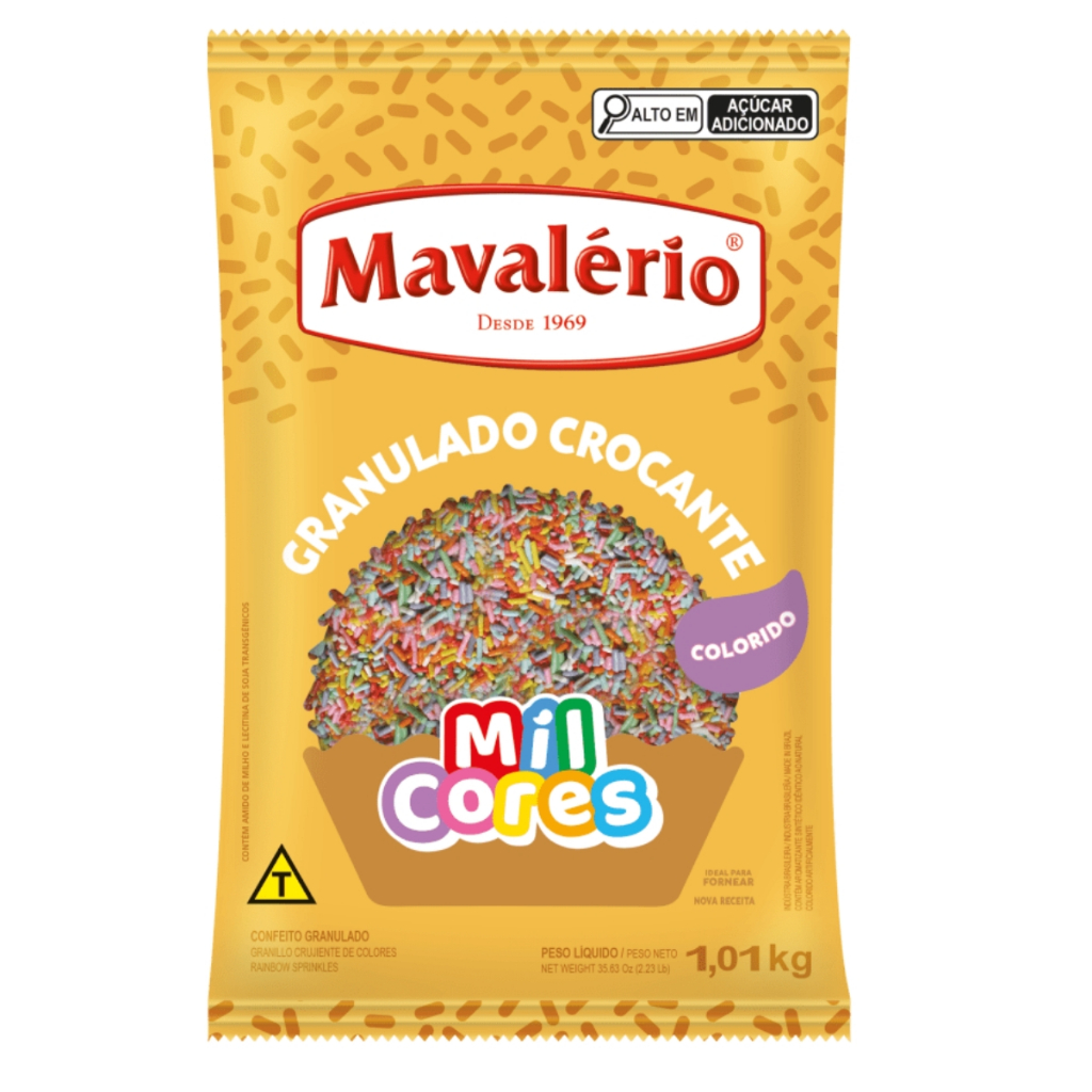 Granulado Crocante COLORIDO Baby Mil Cores 1,01kg Mavalério