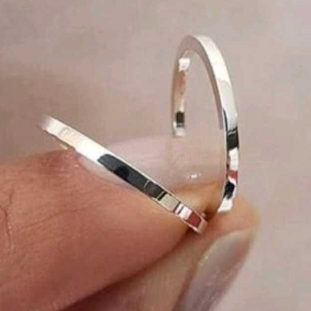 Par de Aliança 2mm de Largura Prata 925 Legítima Com Certificado de Garantia em Oferta na Shopee