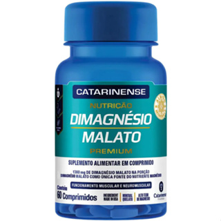 Dimagnésio Malato Premium - 60 comprimidos - Catarinense em Oferta na Shopee