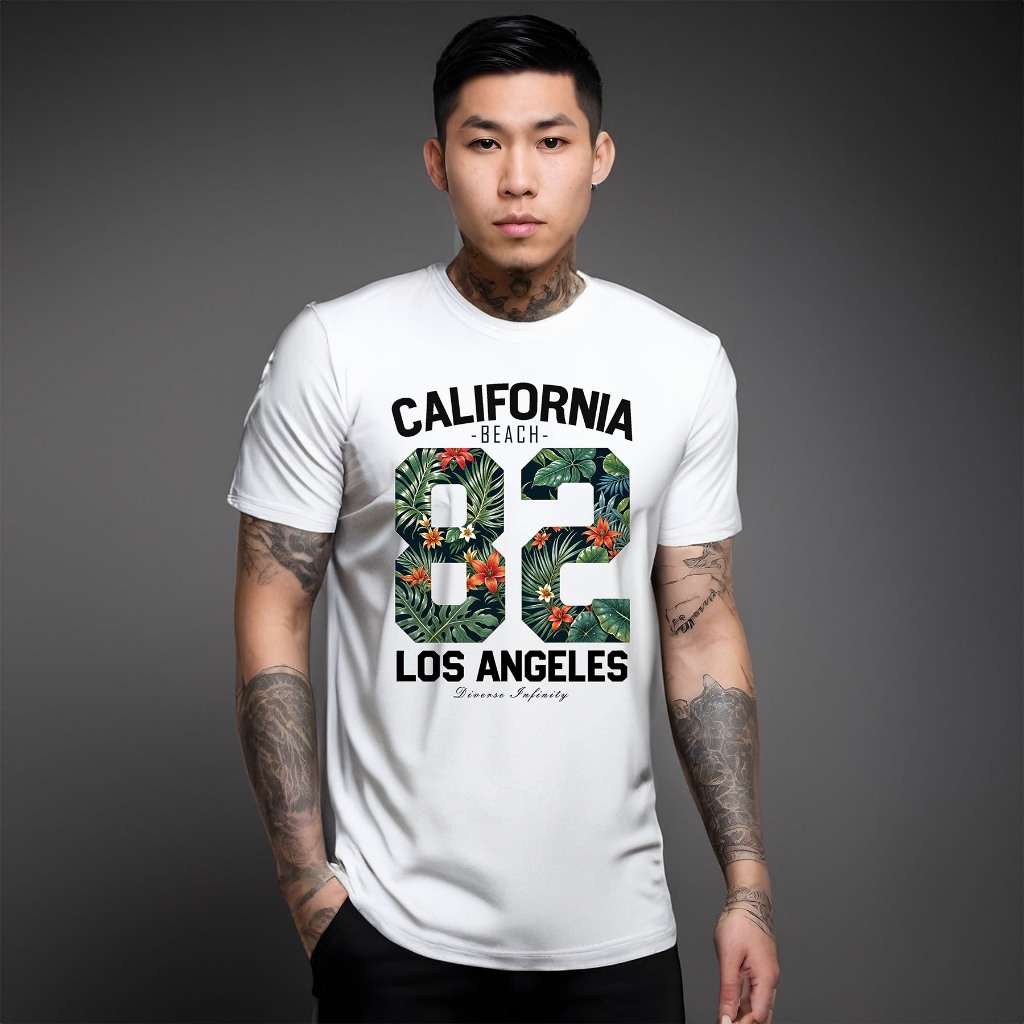 Camiseta California 82 Manfinity t-shirt 100% Algodão