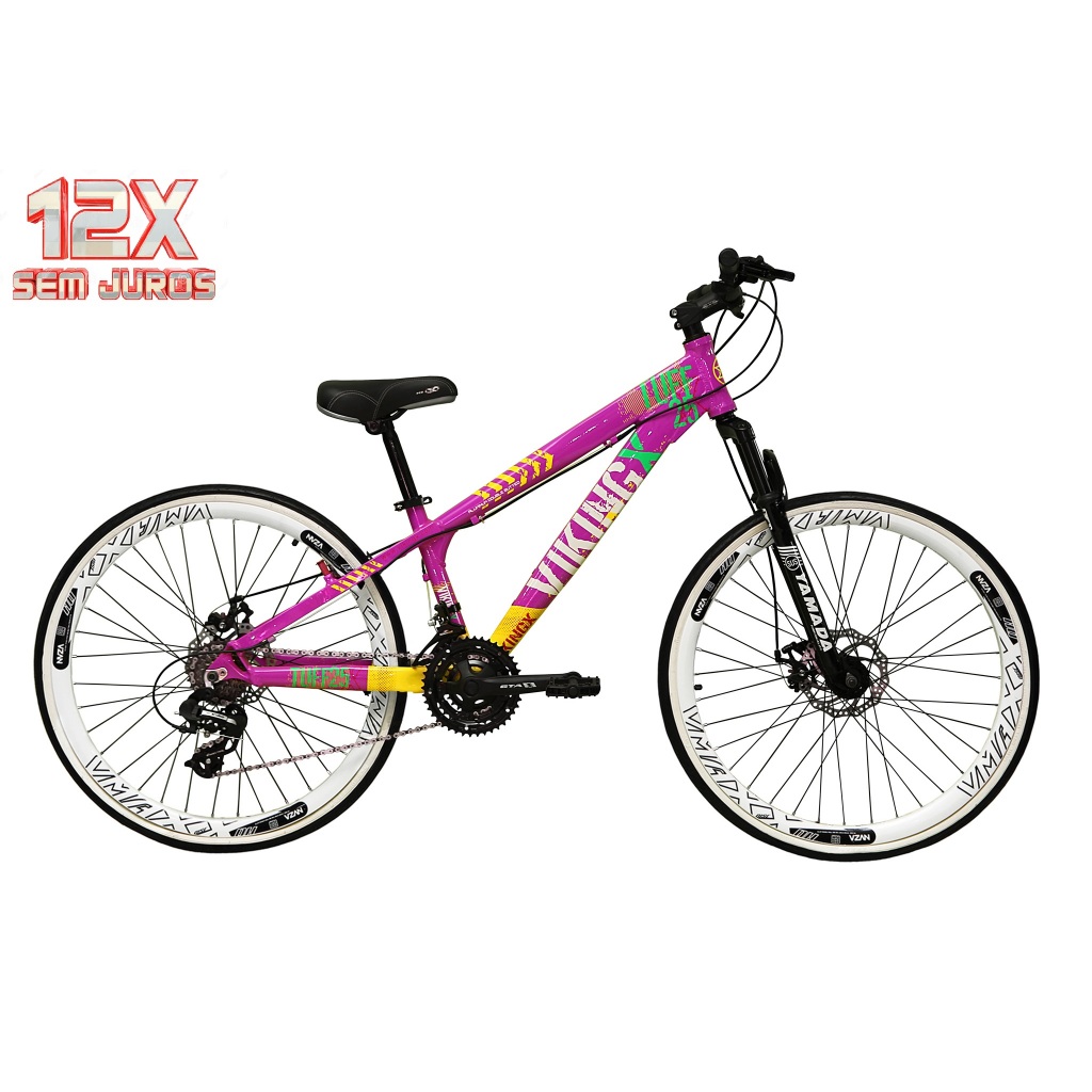Bicicleta Aro 26 Vikingx Tuff X25 X30 X35 Downhill 21v Alum Freeride Freio Disco Aros Vzan Vmaxx DH