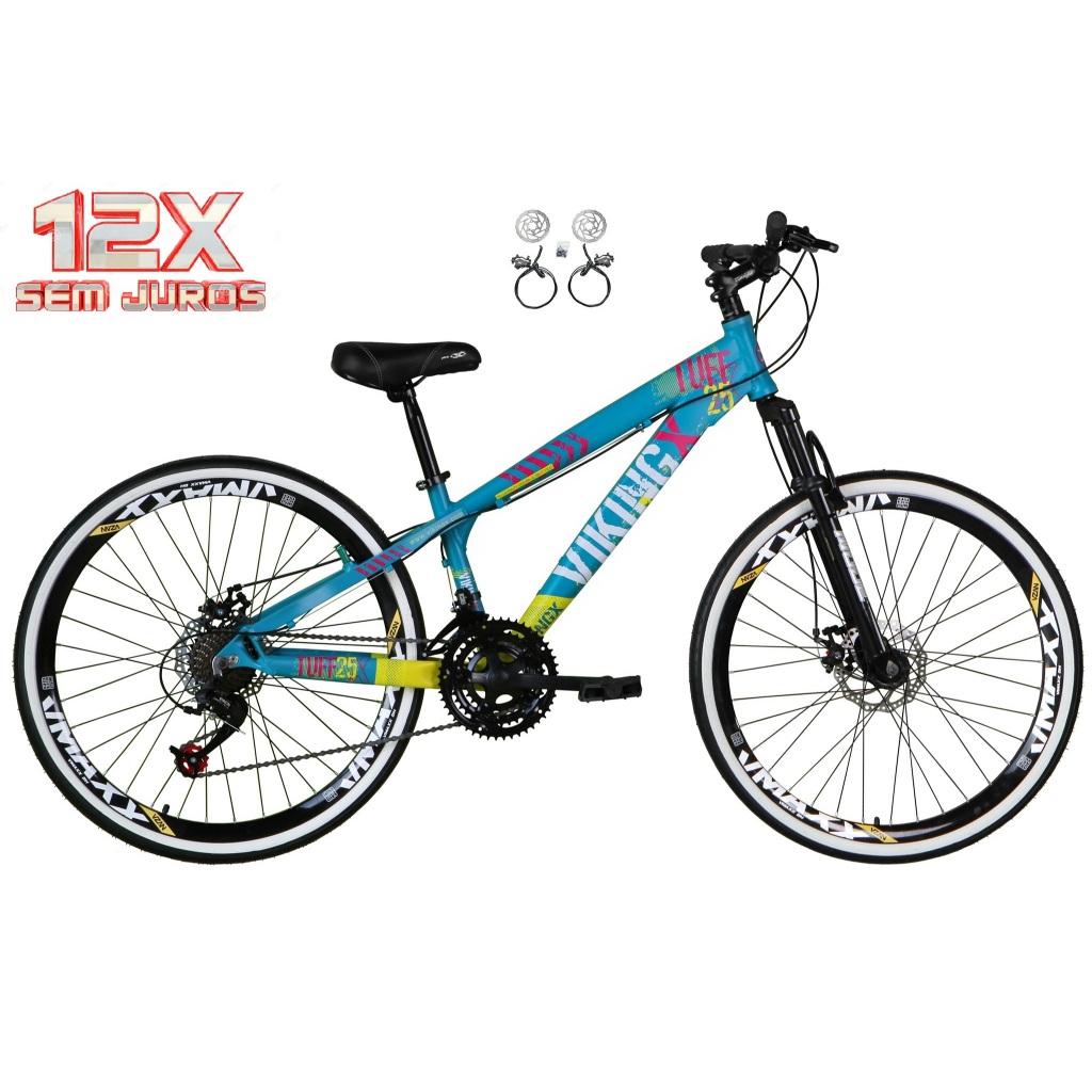 Bicicleta Aro 26 Vikingx Tuff X25 X30 X35 Downhill 21v Freeride Freio Hidráulico(óleo) Vmaxx DH