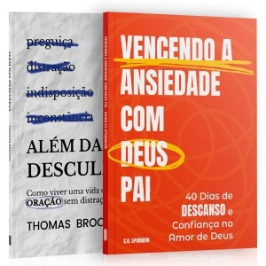 Kit 2 Livros - Vencendo a Ansiedade com Deus Pai: Caminho para a Paz Interior
