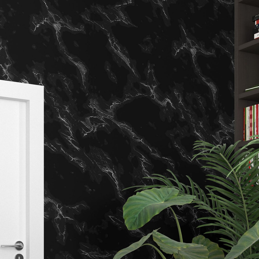 Papel de parede Adesivo para cozinha Mármore Brilhante Lavável Envelopamento Autocolante Pia em Oferta na Shopee