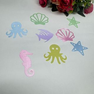 Aplique fundo do mar cortado a laser cetim em Oferta na Shopee