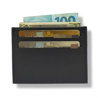 Porta Cartão Slim Couro Cédulas CNH Masculino e Feminino em Oferta na Shopee