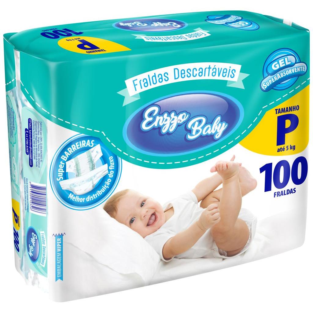 Fralda Descartável Infantil Enzzo Baby Revenda Barato Diurna Fita