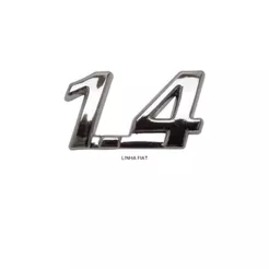 Emblema 1.4 carros FIAT 2001 a 2010 Cromado Palio Strada Idea Doblo