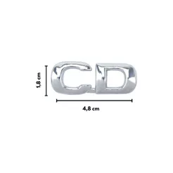 Emblema Letreiro CD do Vectra 1996 a 2001 Cromado