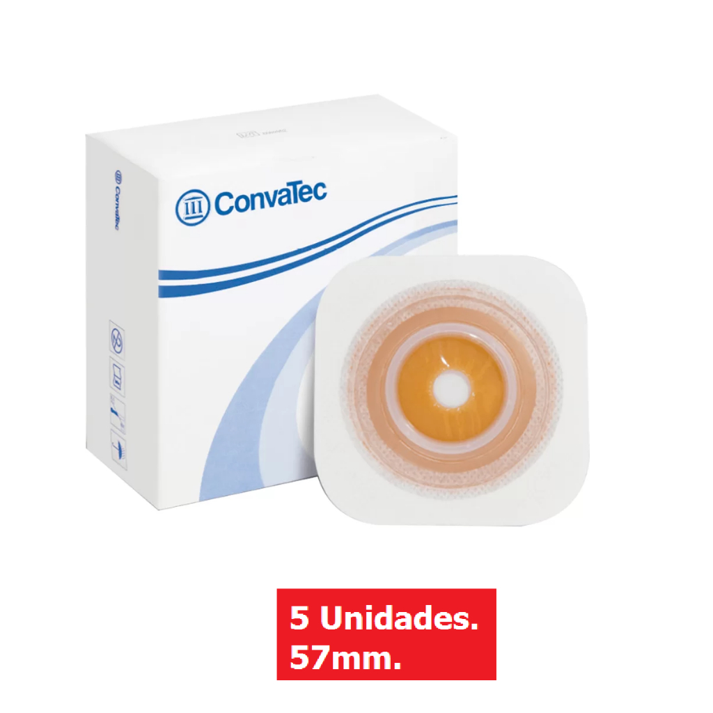 Caixa c/5 Placa Stomahesive c/Adesivo Microporoso SurFit Plus 57mm Convatec em Oferta na Shopee