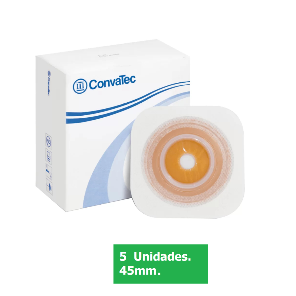 Caixa c/5 Placa Stomahesive c/Adesivo Microporoso SurFit Plus 45mm Convatec em Oferta na Shopee