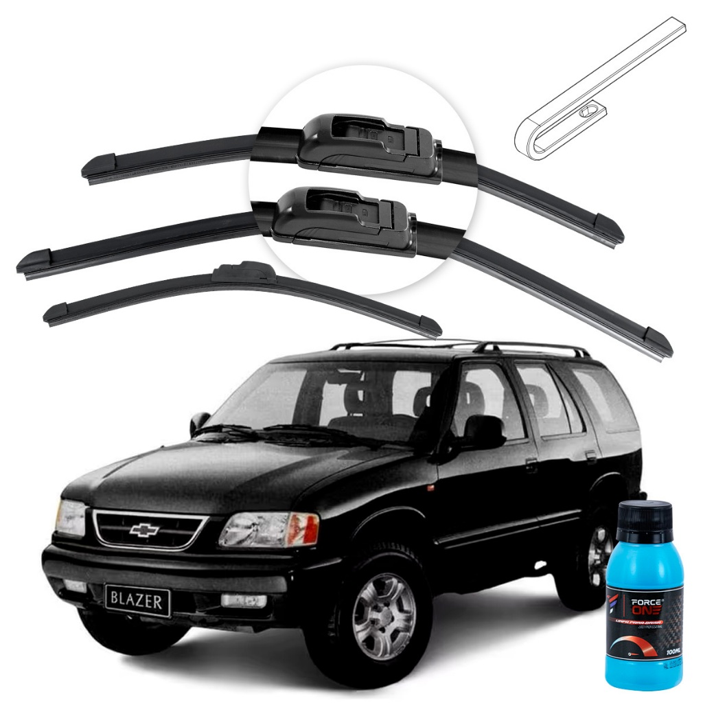 Palheta Limpador de Parabrisa Chevrolet Blazer ano 95 a 12 Universal Dianteira e Traseira em Oferta na Shopee