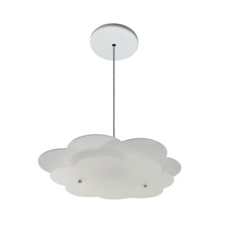 Lustre Pendente Infantil Nuvem Branca Luminária Criativa Quarto Bebê Menino Menina LED Branco