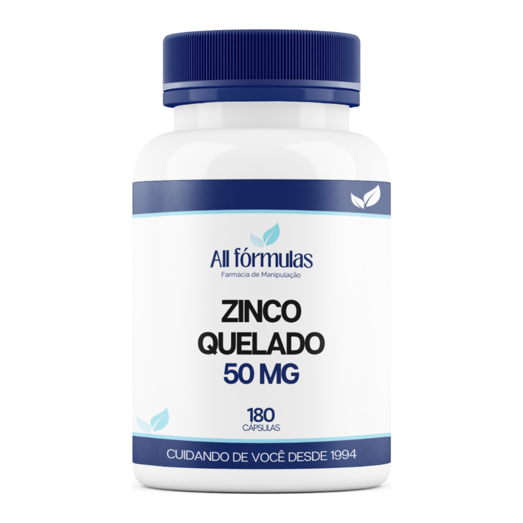 Zinco Quelato 50mg - 180 Cápsulas