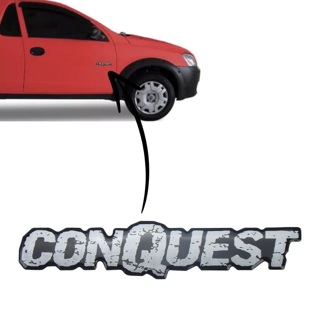 Emblema adesivo resinado CONQUEST –Montana 2004 a 2012 em Oferta na Shopee