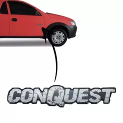 Emblema Adesivo Resinado CONQUEST –Montana 2004 a 2012