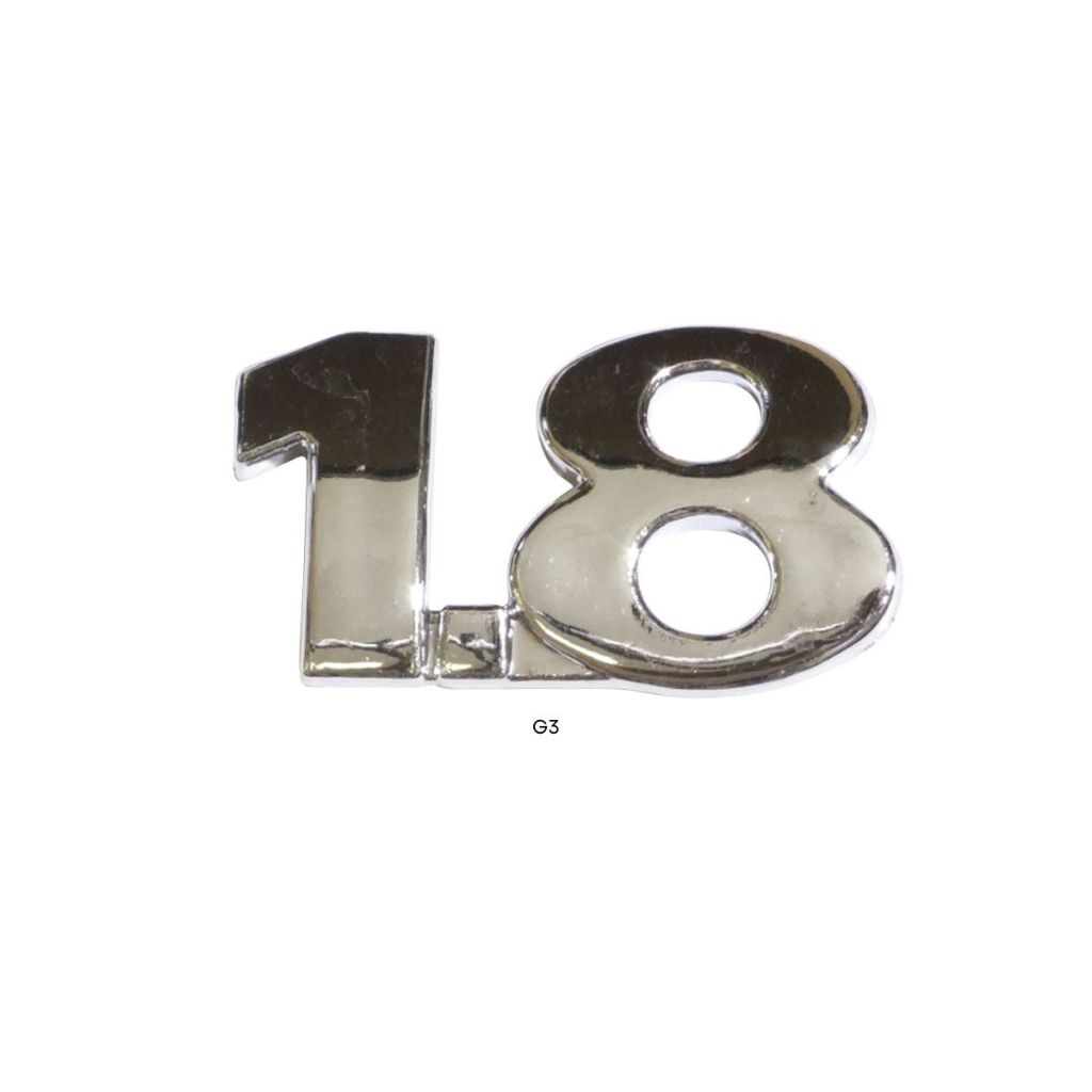 Emblema letreiro 1.8 do Gol Parati Saveiro G3 00/05 – Cromado em Oferta na Shopee