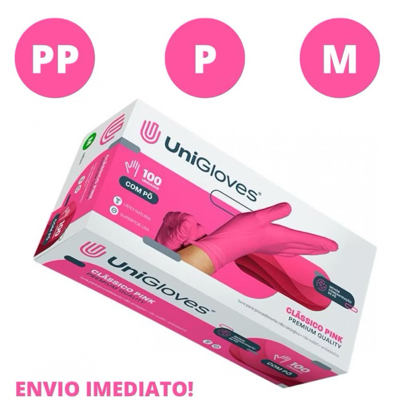 Luvas Descartáveis Unigloves – Avulsas (10 a 40 Unidades)  Diversas Cores! Com menos concentração de p em Oferta na Shopee