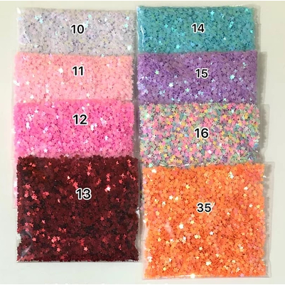Lantejoulas Mini Estrela - 03 mm (PACOTE com 20 gramas) - Artesanato- Laço e Tiara