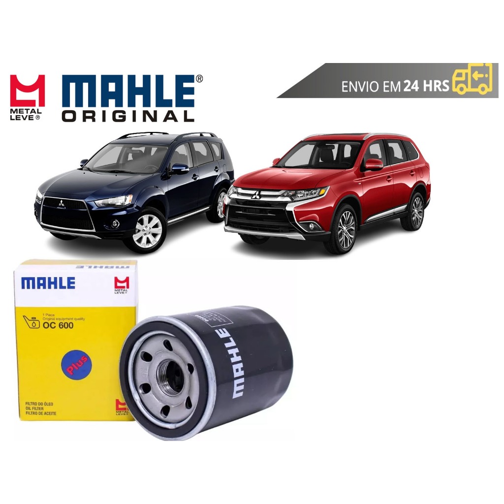 Filtro de Óleo Mitsubishi Outlander de 2007 a 2023 Original Mahle Metal Leve em Oferta na Shopee