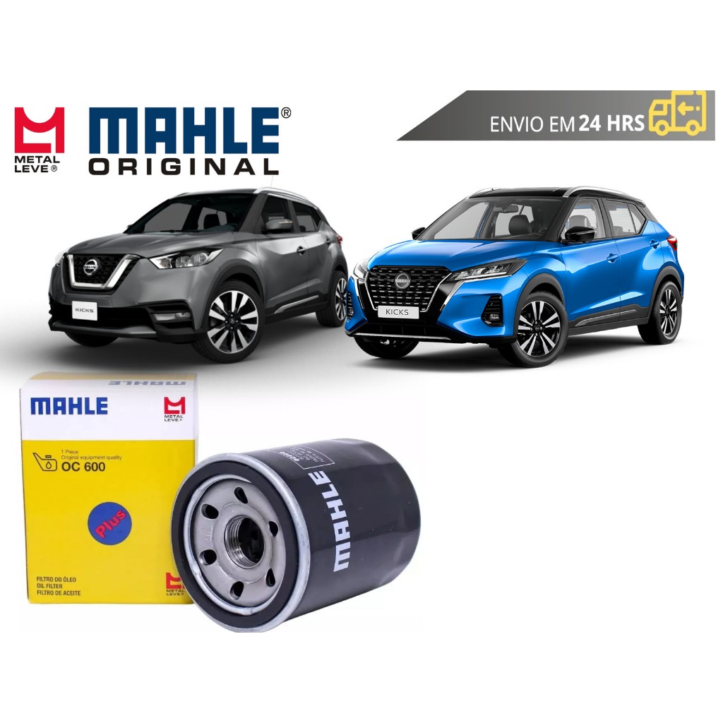 Filtro de Óleo Nissan Kicks 1.6 de 2017 a 2023 Original Mahle Metal Leve em Oferta na Shopee