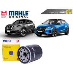 Filtro de Óleo Nissan Kicks 1.6 de 2017 a 2023 Original Mahle Metal Leve