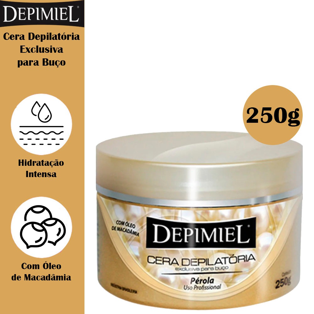 Cera Depimiel Pérola Para Buço Perola depilação-250g Depilacao Perolada Creme Depilatório em Oferta na Shopee