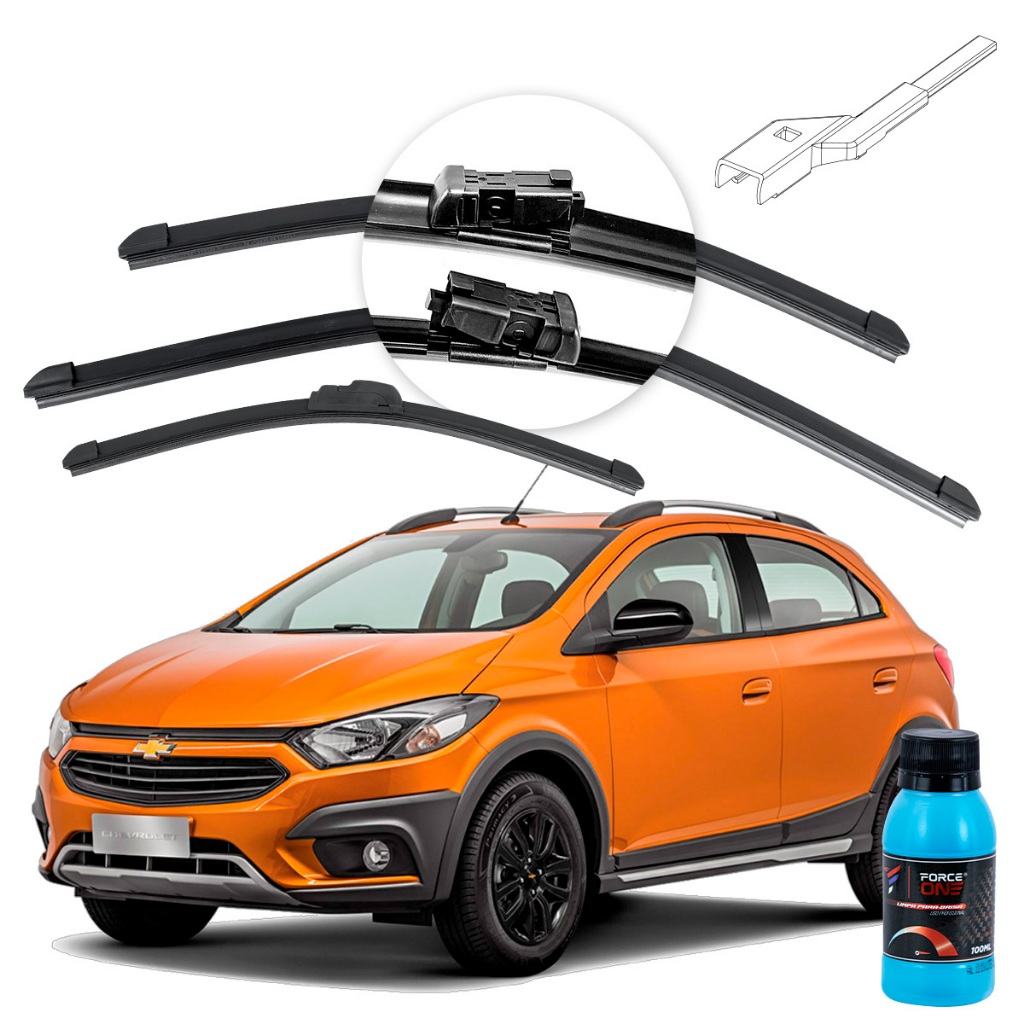 Palheta Limpador de Parabrisa Chevrolet Onix ano 18 a 19 Especifica Dianteira e Traseira em Oferta na Shopee