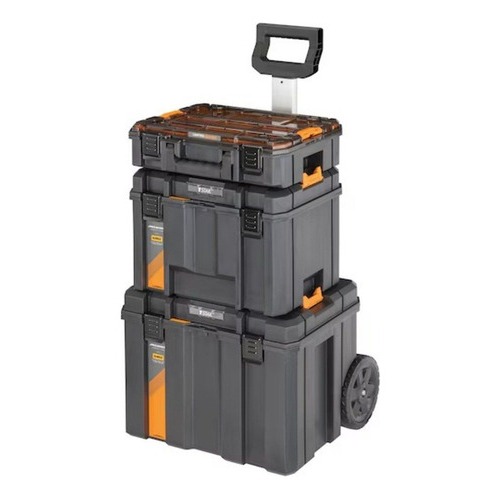 Torre de Armazenamento 3 em 1 Dewalt Modelo DWST60452 Caixa de Ferramentas com 3 Módulo Ajustáveis com Rodas Duráveis
