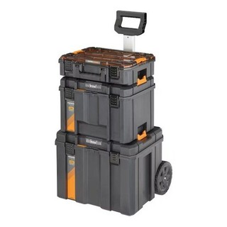 Torre de Armazenamento 3 em 1 Dewalt Modelo DWST60452 Caixa de Ferramentas com 3 Módulo Ajustáveis com Rodas Duráveis