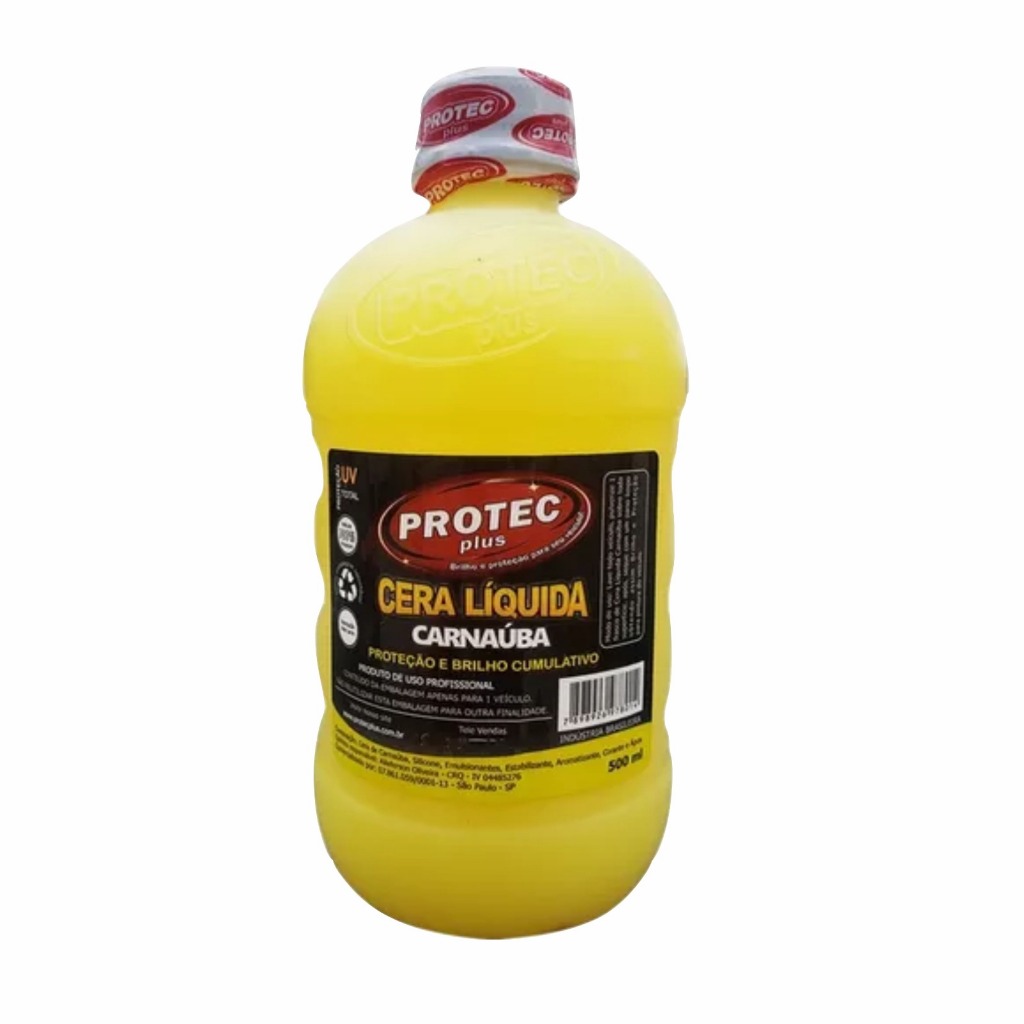 Cera liquida para carro carnaúba 500ml (protec)-JD em Oferta na Shopee