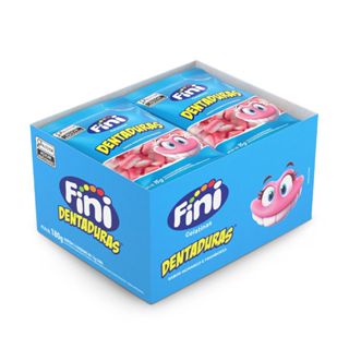 Balas De Gelatinas Mini Dentaduras C/12 Unidades 15gr Fini em Oferta na Shopee