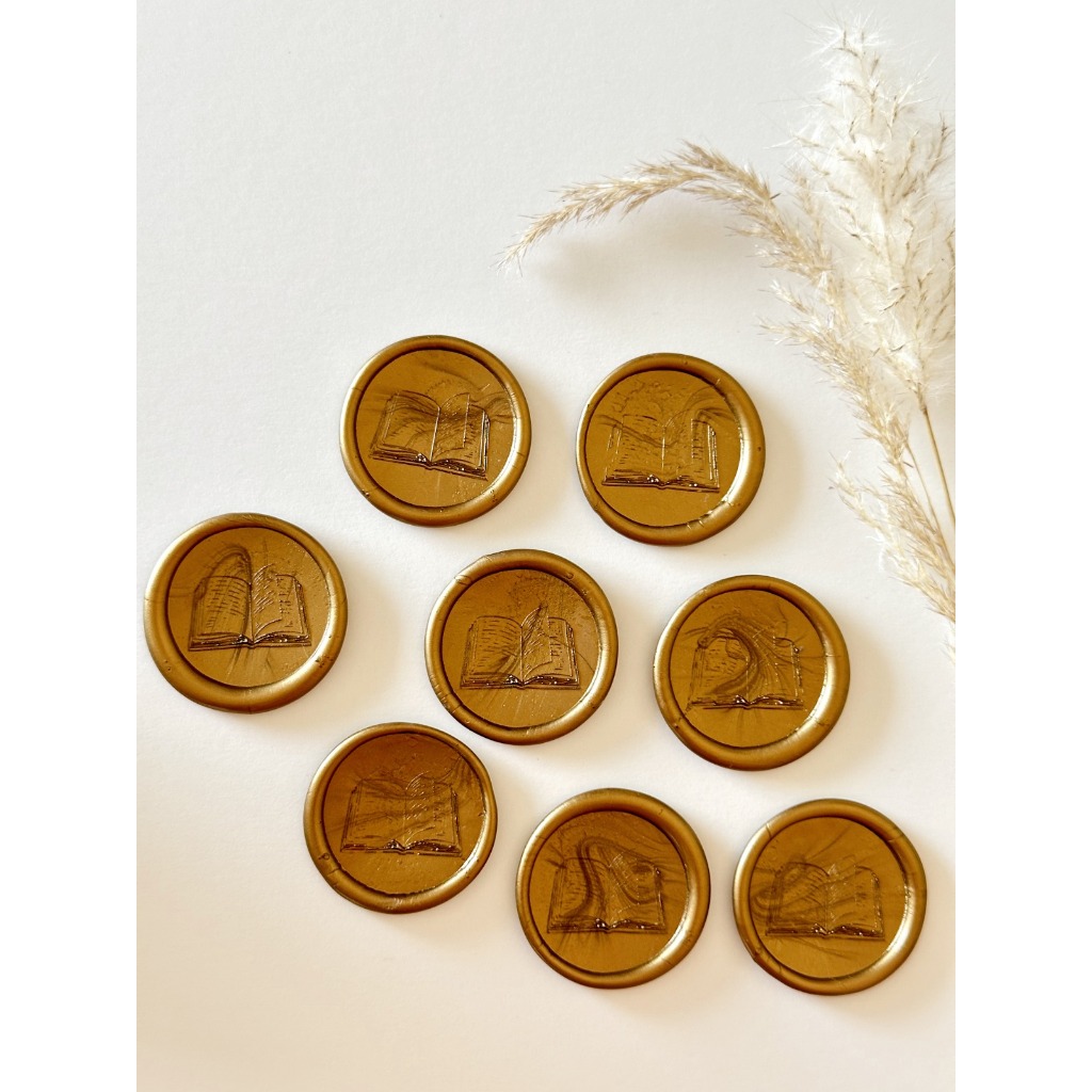 Lacres de cera Livro convite de casamento - Envio Imediato