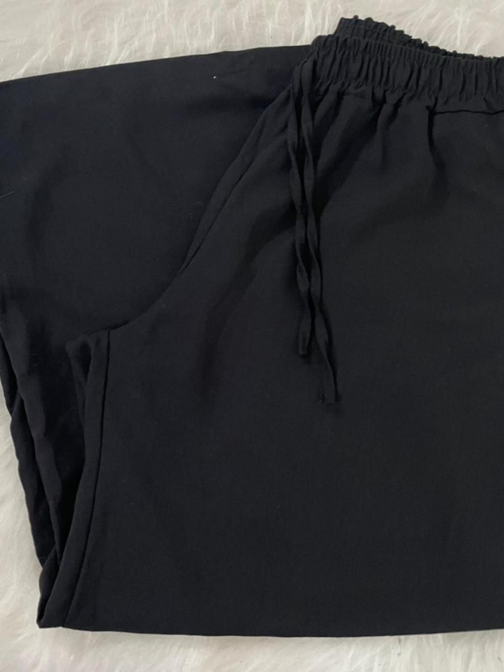 Calça Pantalona Feminina Cintura Alta Tendência Moda Envio Imediato