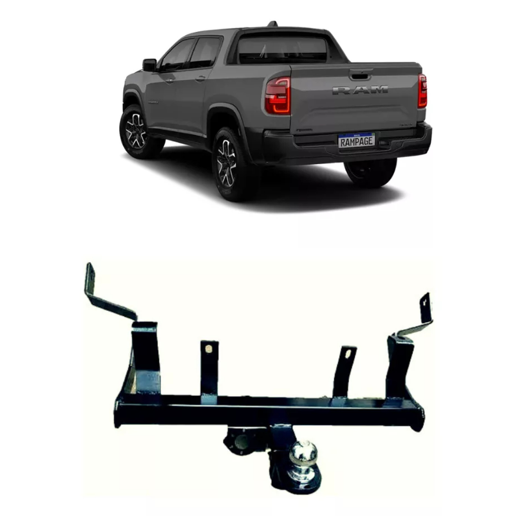 Engate Fixo Carretinha 700 Kg Ram Rampage 2023 2024 2025 REDG1006 em Oferta na Shopee