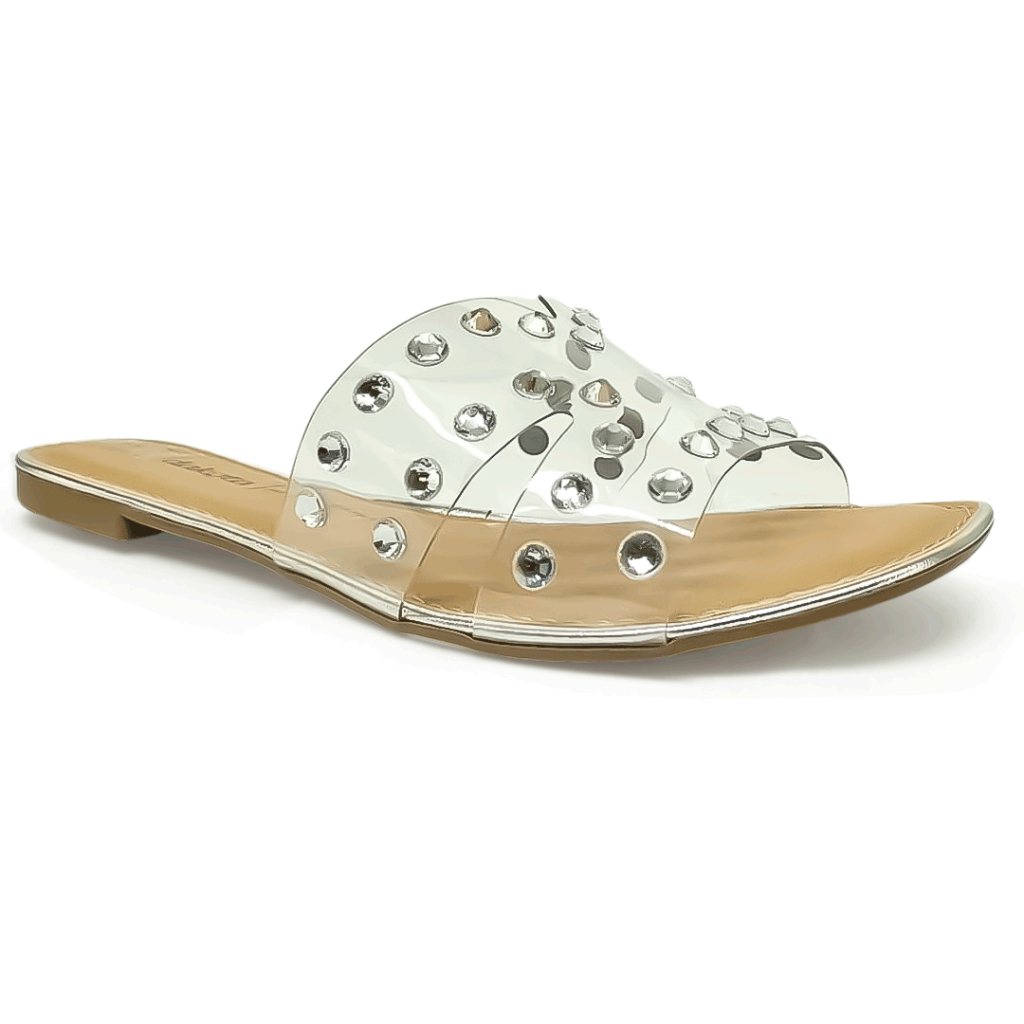 SANDALIA RASTEIRA FEMENINA DAKOTA STRASS TRANSPARENTE ACRILICO CONFORTAVEL DAKOTA ORIGINAL Z9251