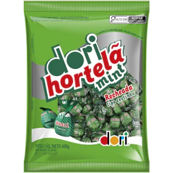 Balas Dura Recheada Hortelã Mint 500g Pacote Dori
