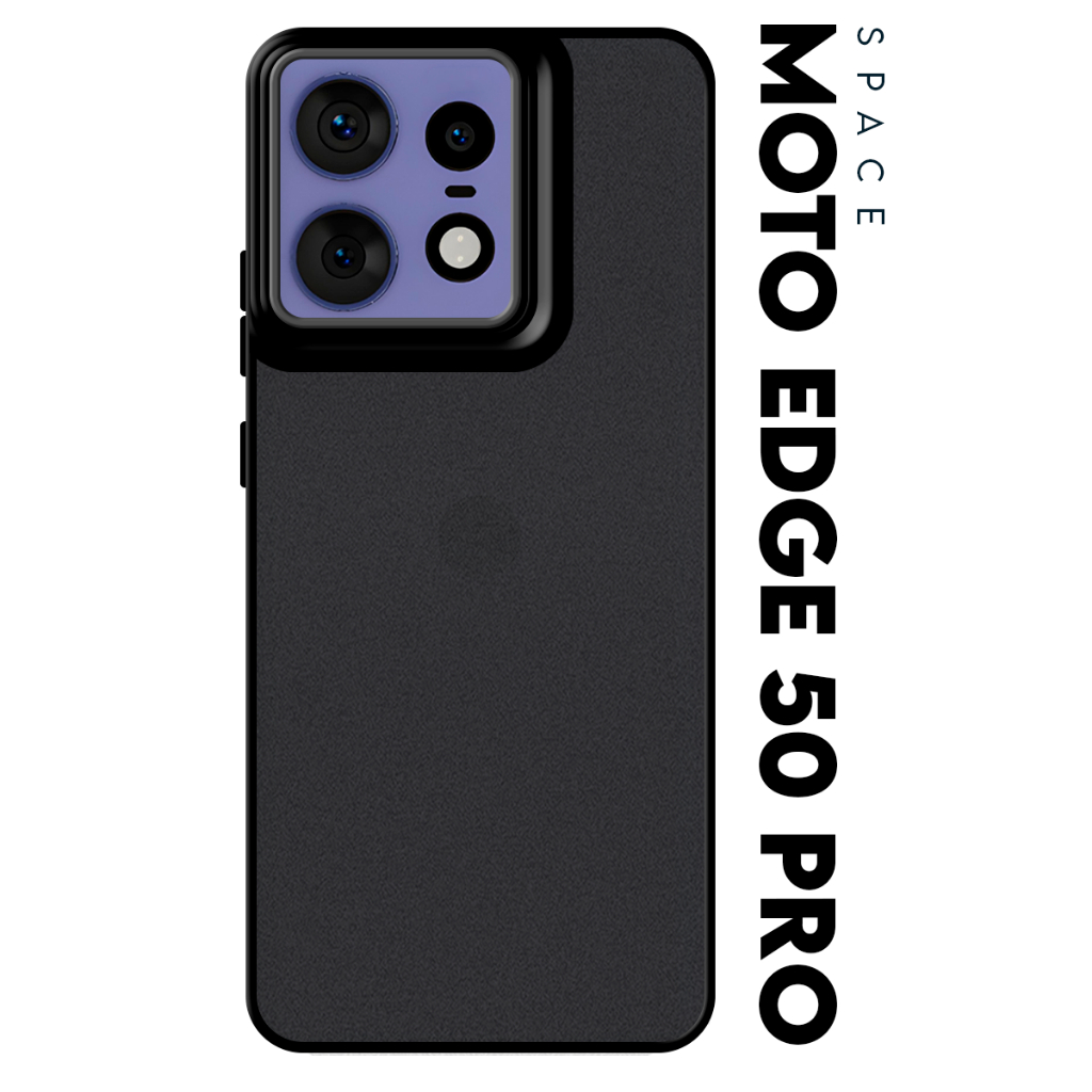 Case Capinha Case Anti Impacto Space Acrílico Fumê Protetora para Motorola Moto Edge 50 Pro Xt2403 Tela 6.7