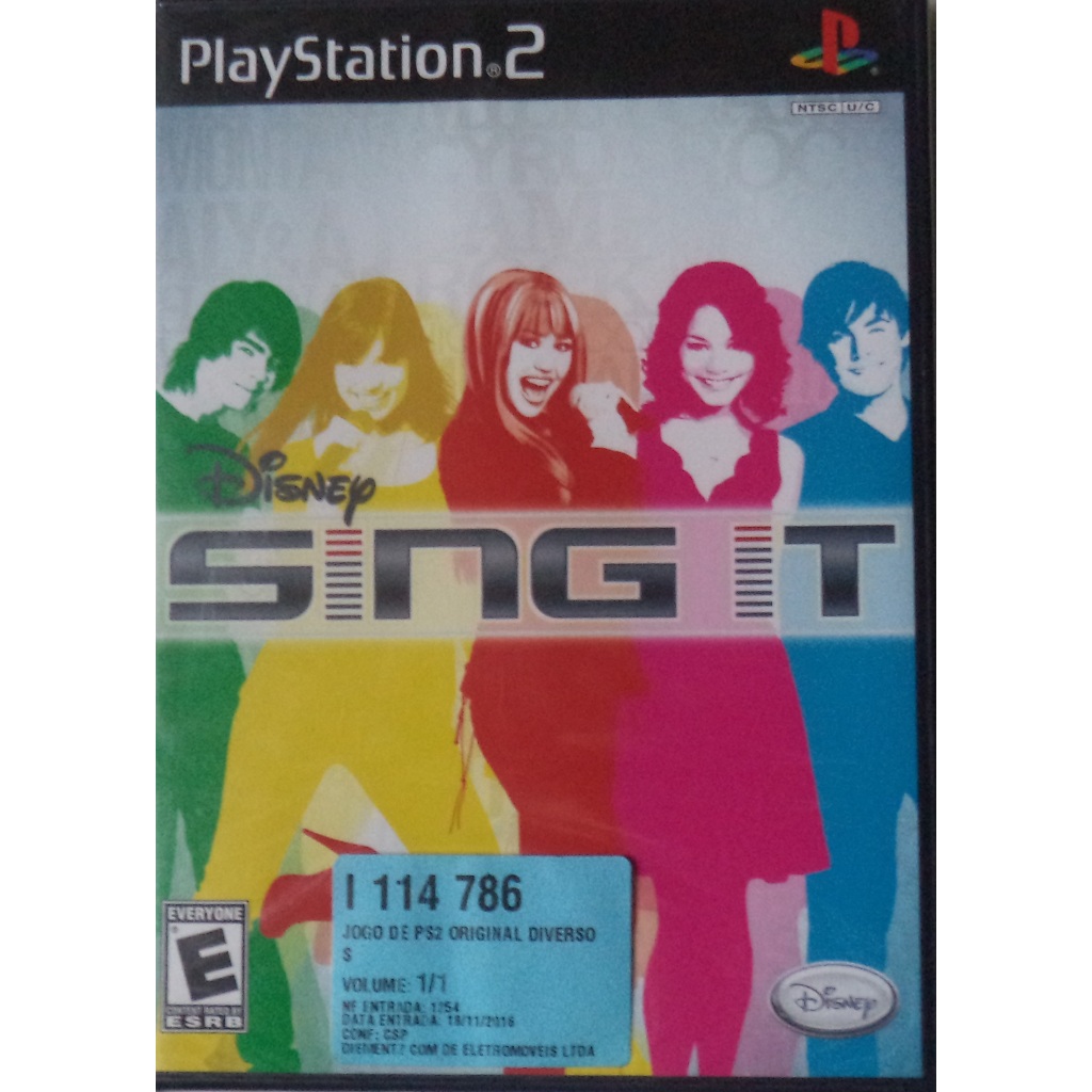Jogo Original Sing It Disney Playstation 2 Novo Lacrado