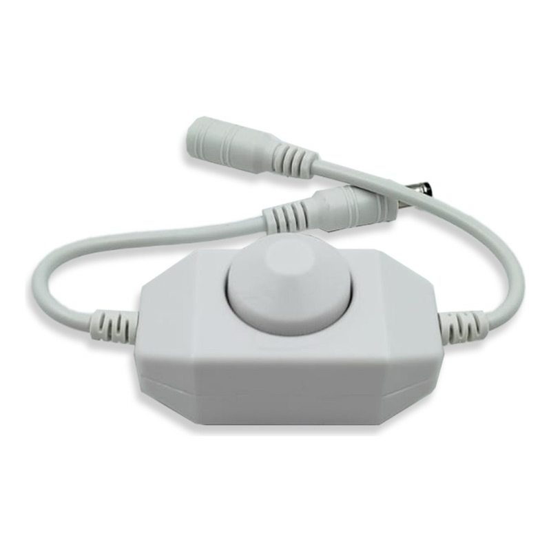 Dimmer P/ Fita Led Botão Liga/desliga 12-24v P4 2a Branco Tensão de operação 12V 110V/220V