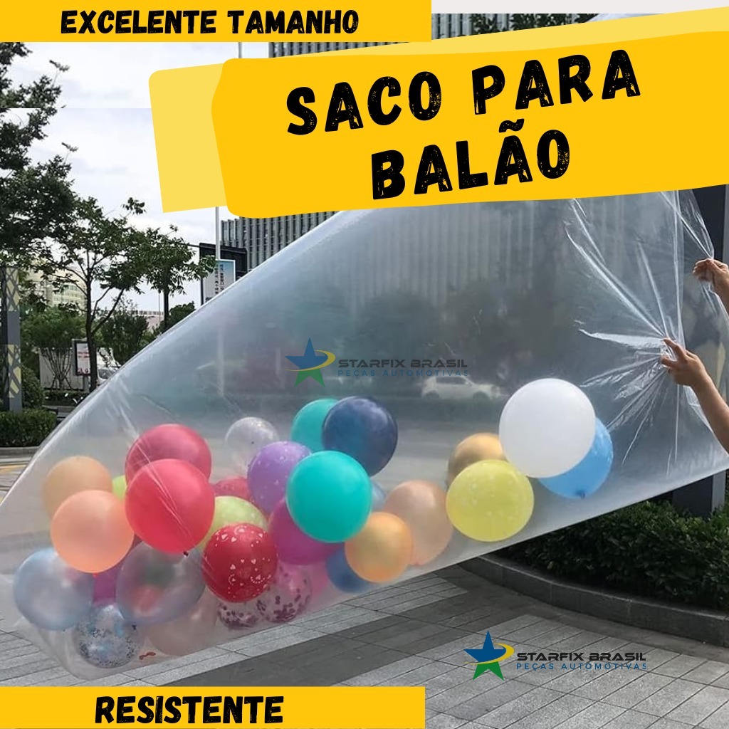 kit Saco para Transporte de Balões 1,10x2,20 10 20 30 40 50 UNIDADES baloes balao em Oferta na Shopee